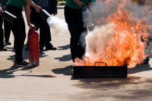 Train employees in the unit to have knowledge and deal with basic firefighting.